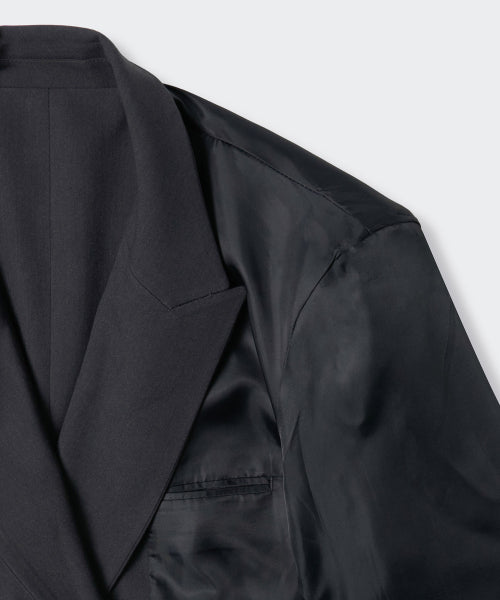 MUSINSA STANDARD WOMAN MUSINSA STANDARD WOMAN Women's Double Breasted Long Blazer Gray