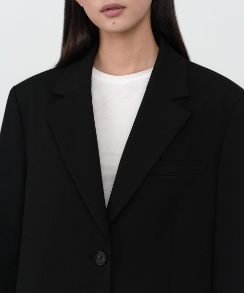 MUSINSA STANDARD WOMAN MUSINSA STANDARD WOMAN Women's Boxy Blazer Black
