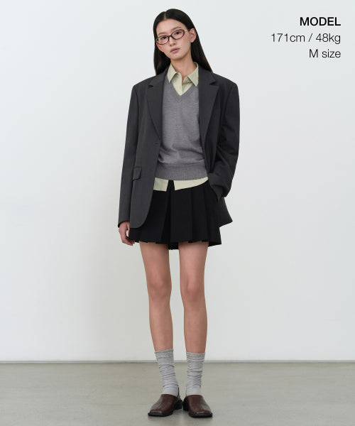 MUSINSA STANDARD WOMAN MUSINSA STANDARD WOMAN Boxy Blazer Gray