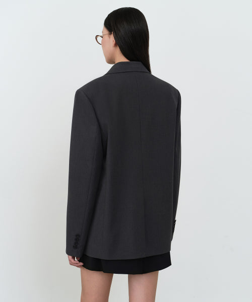 MUSINSA STANDARD WOMAN MUSINSA STANDARD WOMAN Boxy Blazer Gray