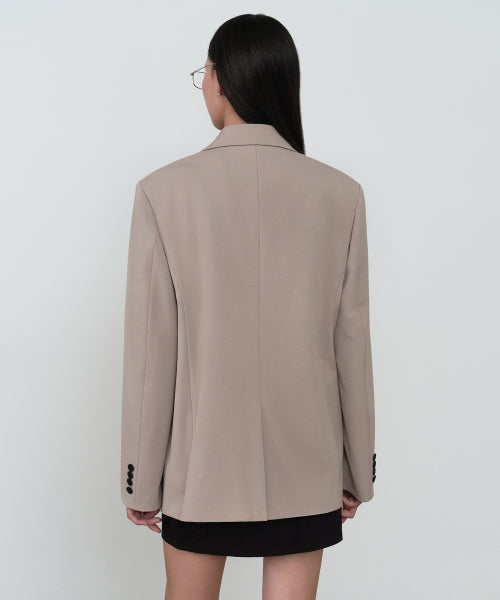 MUSINSA STANDARD WOMAN MUSINSA STANDARD WOMAN Women's Boxy Blazer Light Beige