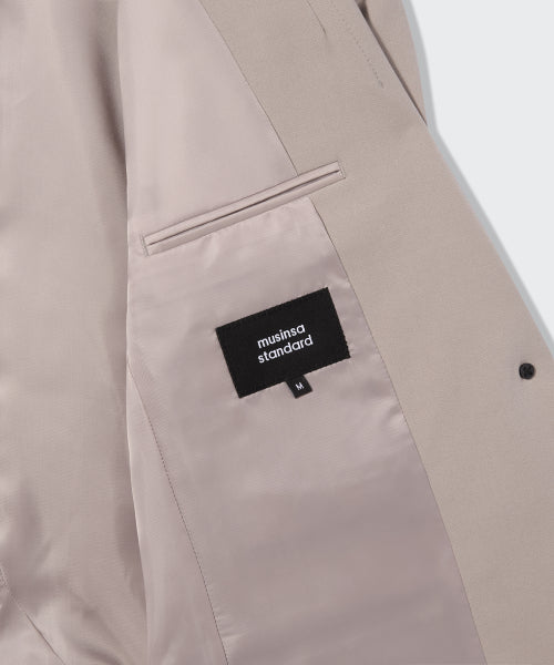 MUSINSA STANDARD WOMAN MUSINSA STANDARD WOMAN Women's Boxy Blazer Light Beige