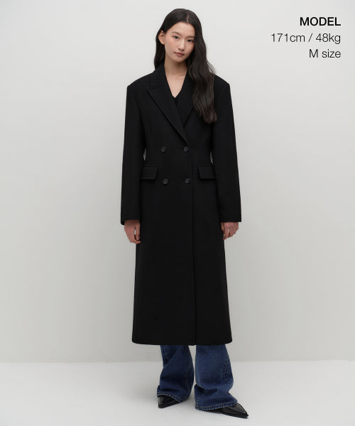 MUSINSA STANDARD WOMAN MUSINSA STANDARD WOMAN Women's Coat Cinched Double Long