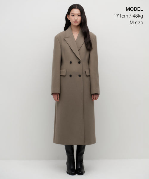 MUSINSA STANDARD WOMAN MUSINSA STANDARD WOMAN Women's Coat Cinched Double Long