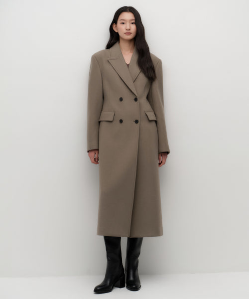 MUSINSA STANDARD WOMAN MUSINSA STANDARD WOMAN Women's Coat Cinched Double Long
