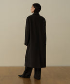 MUSINSA STANDARD WOMAN MUSINSA STANDARD WOMAN Coat Over Shoulder Maxi [Charcoal Gray]