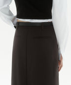 MUSINSA STANDARD WOMAN MUSINSA STANDARD WOMAN Maxi Skirt Dark Brown