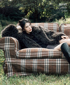 MUSINSA STANDARD WOMAN MUSINSA STANDARD WOMAN Women's Fake Fur Zip-up Jacket [Brown]