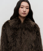 MUSINSA STANDARD WOMAN MUSINSA STANDARD WOMAN Women's Fake Fur Zip-up Jacket [Brown]