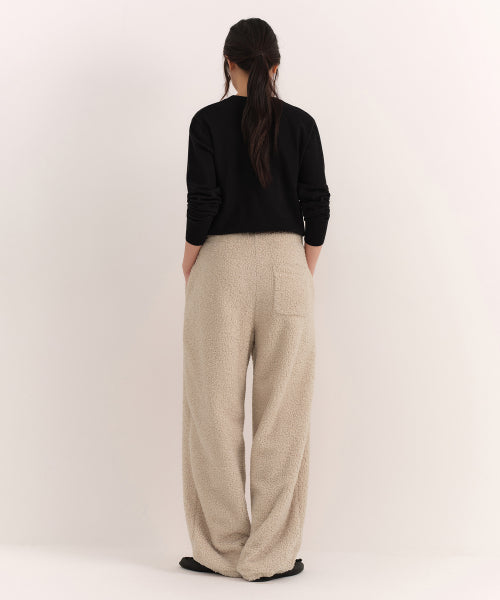 MUSINSA STANDARD WOMAN MUSINSA STANDARD WOMAN Women's Bookle Fleece Parachute Pants (Light Beige)