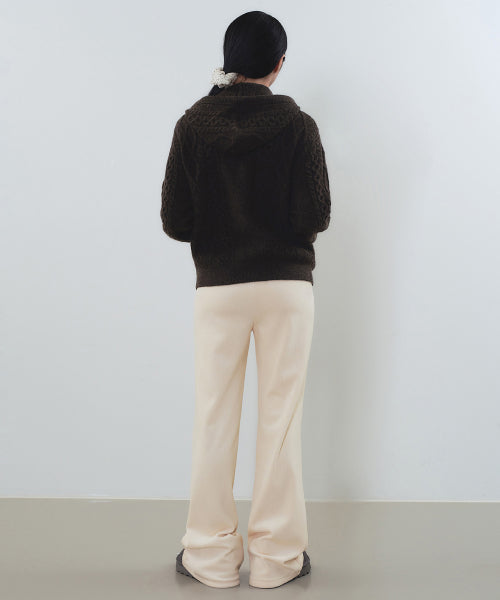 MUSINSA STANDARD WOMAN MUSINSA STANDARD WOMAN Women's Velor Corduroy Flare Banding Pants [Cream Beige]