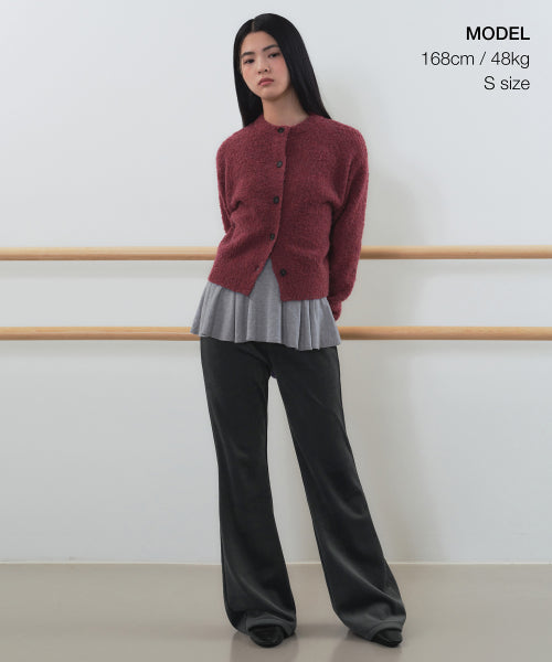 MUSINSA STANDARD WOMAN MUSINSA STANDARD WOMAN Women's Velor Corduroy Flare Banding Pants [Size S]