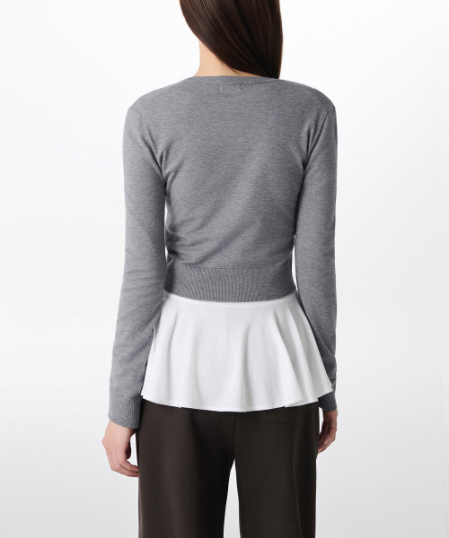 MUSINSA STANDARD WOMAN MUSINSA STANDARD WOMAN T-Shirt Slim Flare Long Sleeve [White]