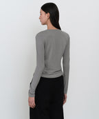 MUSINSA STANDARD WOMAN MUSINSA STANDARD WOMAN T-Shirt Medium Gray
