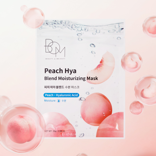 B.O.M B.O.M Peachhia Blend Moisture Mask (10 sheets)