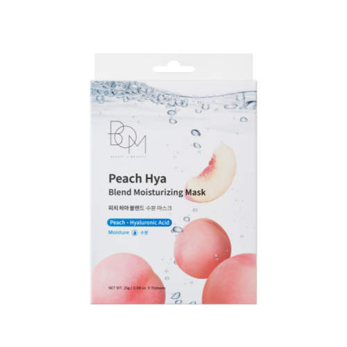 B.O.M B.O.M Peachhia Blend Moisture Mask (10 sheets)
