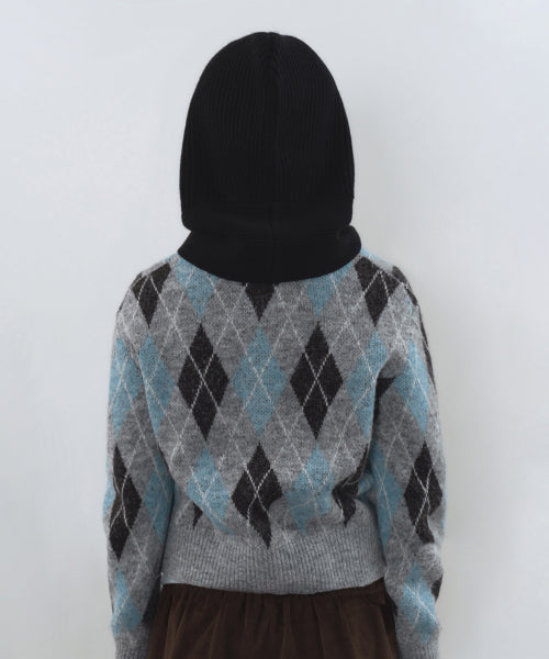 MUSINSA STANDARD WOMAN MUSINSA STANDARD WOMAN Women's Short Muffler Balaclava [Black]