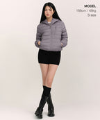 MUSINSA STANDARD WOMAN MUSINSA STANDARD WOMAN Padded Jacket Purple Gray