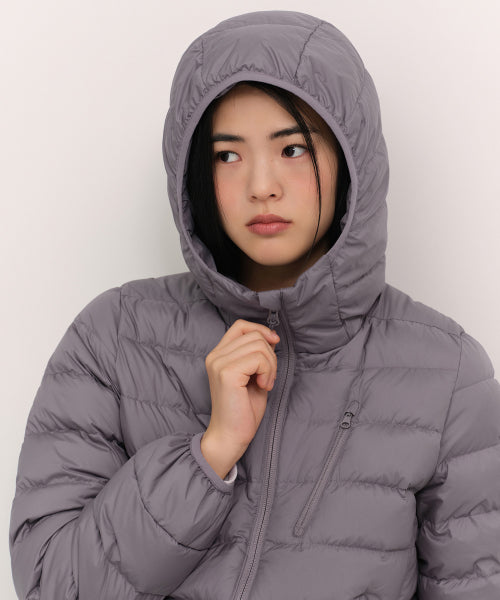 MUSINSA STANDARD WOMAN MUSINSA STANDARD WOMAN Padded Jacket Purple Gray