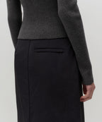 MUSINSA STANDARD WOMAN MUSINSA STANDARD WOMAN Women's Padded Maxi Skirt [Black]