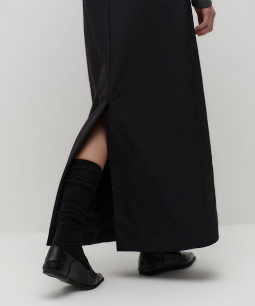 MUSINSA STANDARD WOMAN MUSINSA STANDARD WOMAN Women's Padded Maxi Skirt [Black]