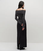 MUSINSA STANDARD WOMAN MUSINSA STANDARD WOMAN Women's Padded Maxi Skirt [Black]