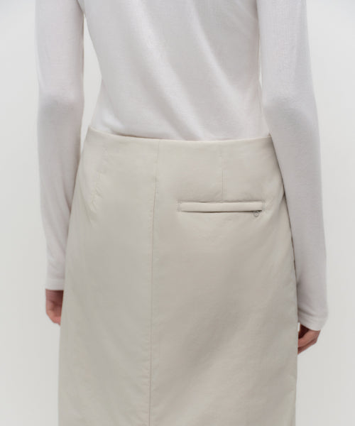 MUSINSA STANDARD WOMAN MUSINSA STANDARD WOMAN Women's Padded Maxi Skirt [Dusty Cream]