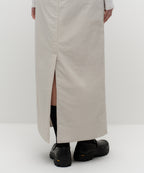 MUSINSA STANDARD WOMAN MUSINSA STANDARD WOMAN Women's Padded Maxi Skirt [Dusty Cream]
