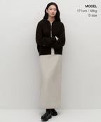 MUSINSA STANDARD WOMAN MUSINSA STANDARD WOMAN Women's Padded Maxi Skirt [Dusty Cream]