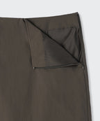 MUSINSA STANDARD WOMAN MUSINSA STANDARD WOMAN Padded Maxi Skirt Mud Gray