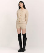 MUSINSA STANDARD WOMAN MUSINSA STANDARD WOMAN Women's Mini Boucle Knit Shorts Light Beige
