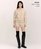 MUSINSA STANDARD WOMAN MUSINSA STANDARD WOMAN Women's Mini Boucle Knit Shorts Light Beige
