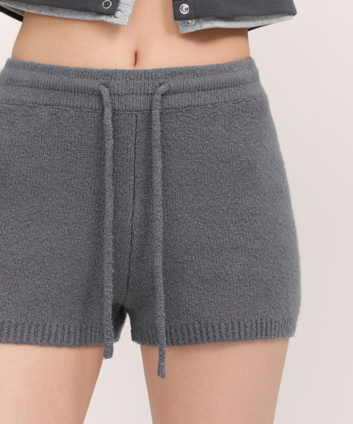 MUSINSA STANDARD WOMAN MUSINSA STANDARD WOMAN Women's Mini Boucle Knit Shorts [Medium Gray]