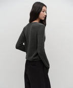 MUSINSA STANDARD WOMAN MUSINSA STANDARD WOMAN Cardigan Charcoal Gray