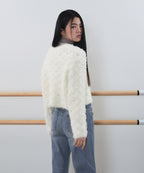 MUSINSA STANDARD WOMAN MUSINSA STANDARD WOMAN Women's Rhombus Fuzzy Cardigan [Ivory]