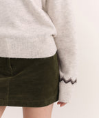 MUSINSA STANDARD WOMAN MUSINSA STANDARD WOMAN Women's York Fair Isle Crew Neck Knit [Cream] - Size S