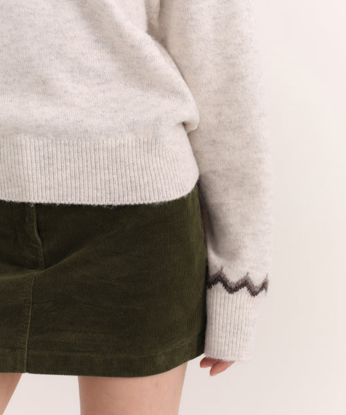 MUSINSA STANDARD WOMAN MUSINSA STANDARD WOMAN Women's York Fair Isle Crew Neck Knit [Cream] - Size S