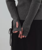 MUSINSA STANDARD WOMAN MUSINSA STANDARD WOMAN Women's Soft Boucle Slim Hooded Knit Medium Gray