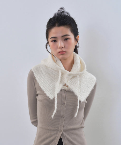 MUSINSA STANDARD WOMAN MUSINSA STANDARD WOMAN Women's Boucle String Knit Balaclava [Ivory]