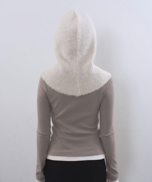 MUSINSA STANDARD WOMAN MUSINSA STANDARD WOMAN Women's Boucle String Knit Balaclava [Ivory]