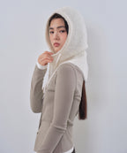 MUSINSA STANDARD WOMAN MUSINSA STANDARD WOMAN Women's Boucle String Knit Balaclava [Ivory]
