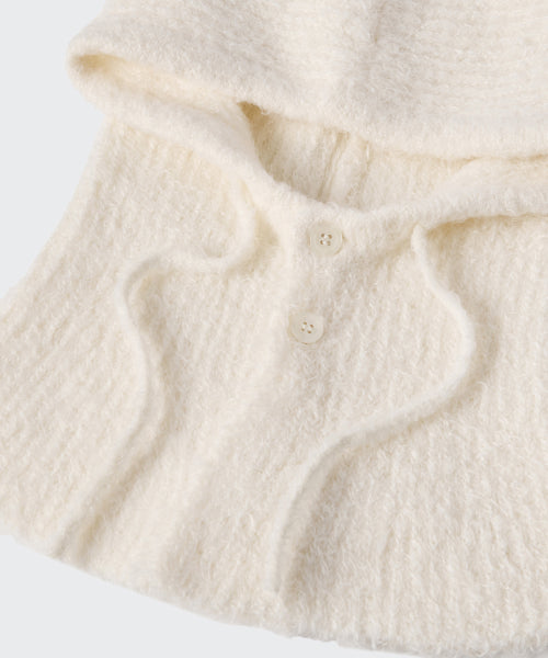 MUSINSA STANDARD WOMAN MUSINSA STANDARD WOMAN Women's Boucle String Knit Balaclava [Ivory]