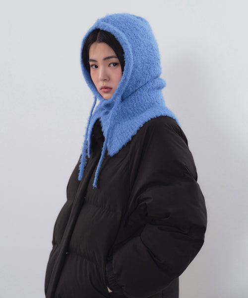 MUSINSA STANDARD WOMAN MUSINSA STANDARD WOMAN Women's Boucle String Knit Balaclava [Blue]