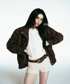 MUSINSA STANDARD WOMAN MUSINSA STANDARD WOMAN Cardigan Essential Round Neck (Ivory)