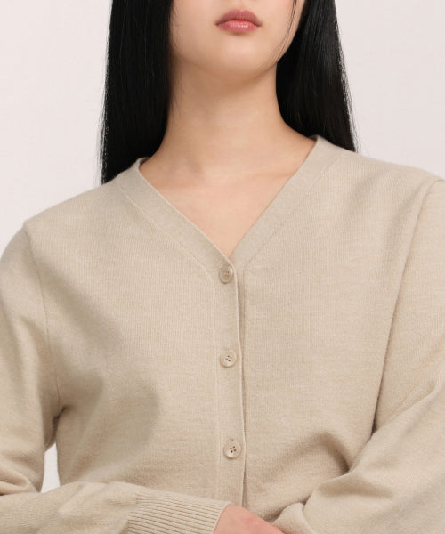 MUSINSA STANDARD WOMAN MUSINSA STANDARD WOMAN Cardigan Light Beige