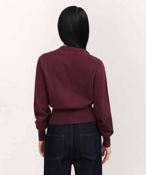 MUSINSA STANDARD WOMAN MUSINSA STANDARD WOMAN Cardigan Burgundy