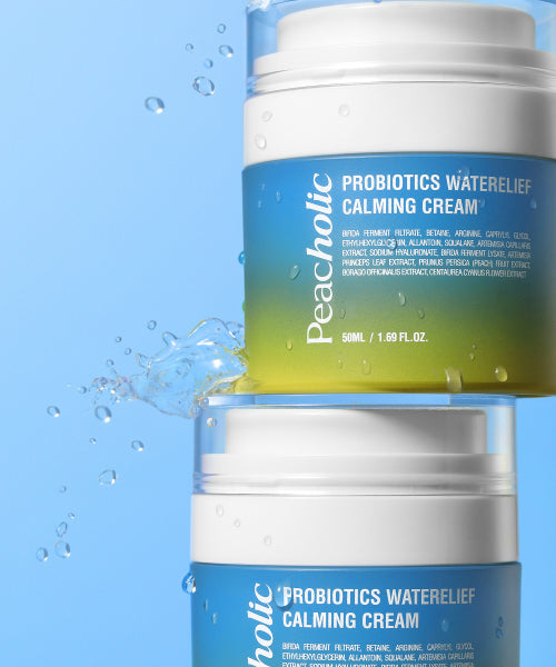 PEACHOLIC [SET] Probiotics Water Relief Bubble Toner 200ml + Probiotics Water Relief 5.5 Bubble Cleanser 150ml + Probiotics Water Relief Calming Cream 50ml