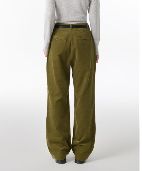 MUSINSA STANDARD WOMAN MUSINSA STANDARD WOMAN Women's Wide Corduroy Pants [Olive]