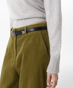 MUSINSA STANDARD WOMAN MUSINSA STANDARD WOMAN Women's Wide Corduroy Pants [Olive]
