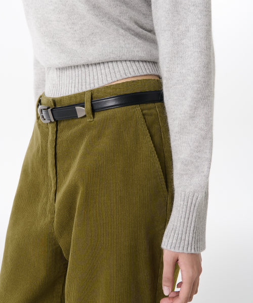 MUSINSA STANDARD WOMAN MUSINSA STANDARD WOMAN Women's Wide Corduroy Pants [Olive]